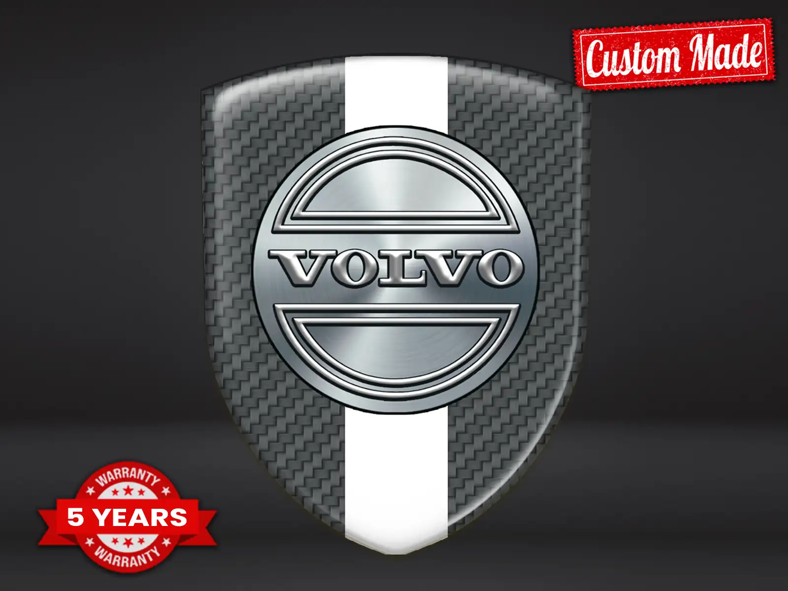 Volvo Pegatina Silicona S Auto Alta Calidad Profesional